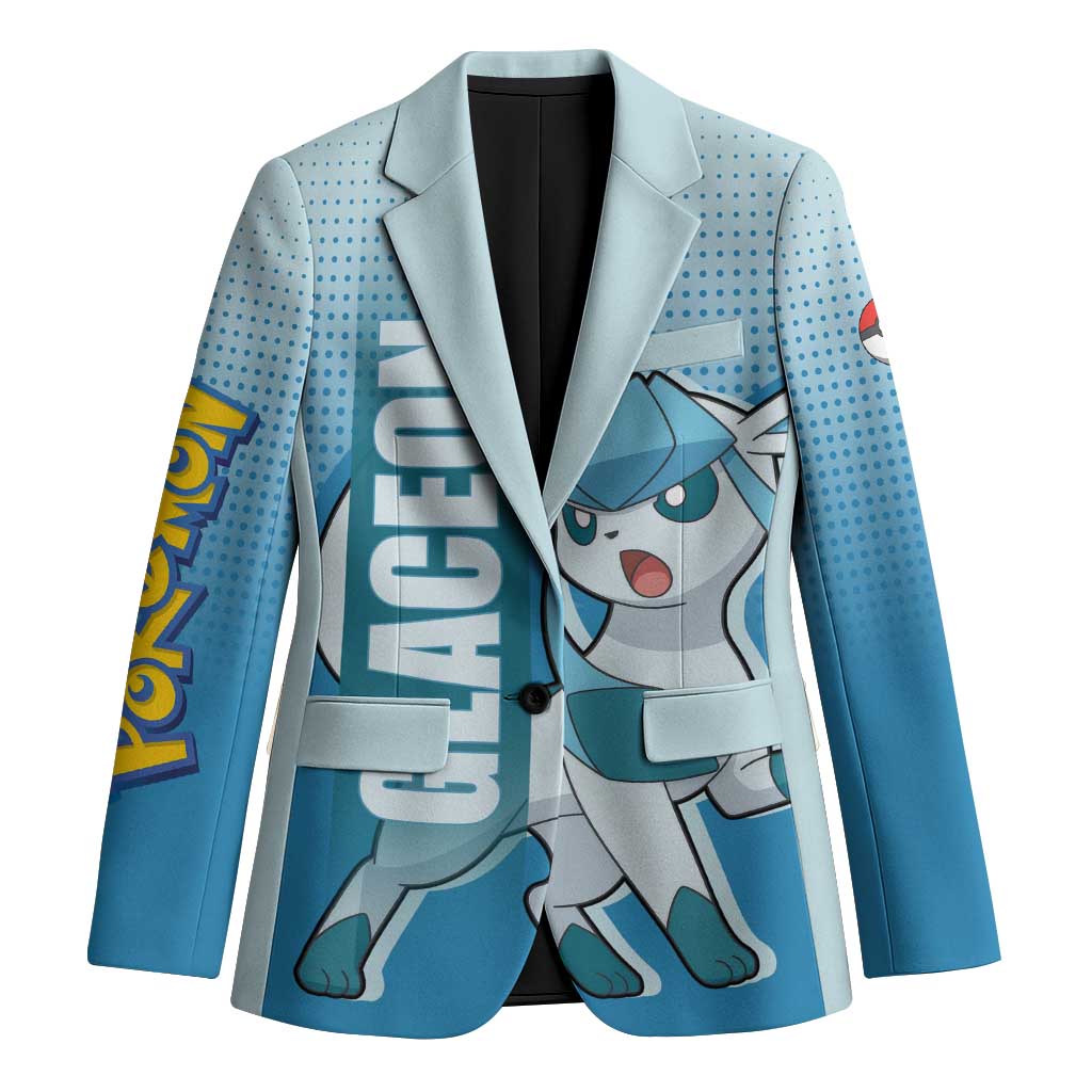 Glaceon from Poké Blazer with Ice Type Ability and Elegant Pose Design - The Mazicc