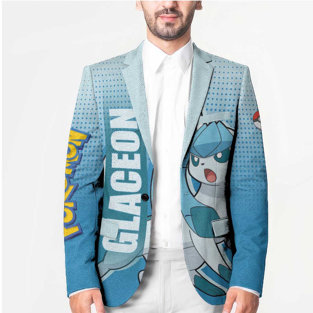 Glaceon from Poké Blazer with Ice Type Ability and Elegant Pose Design - The Mazicc