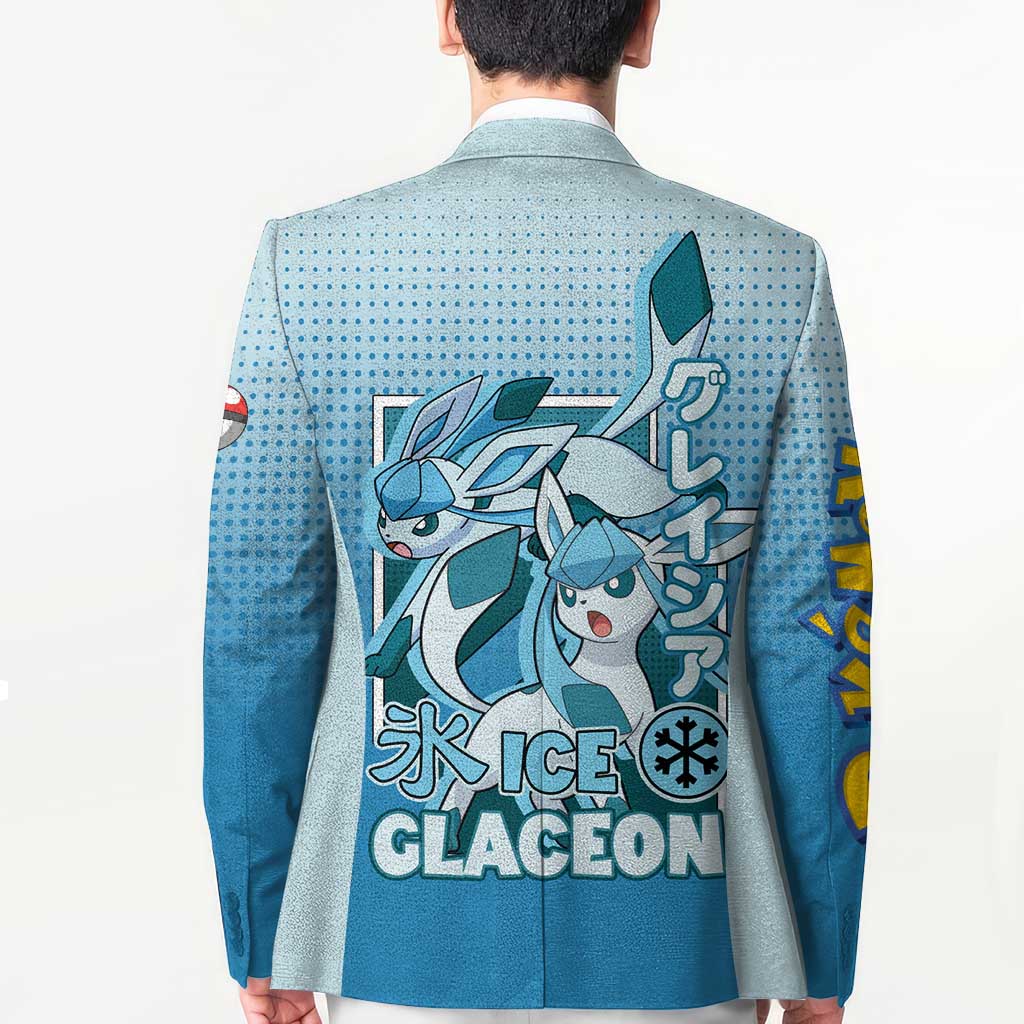 Glaceon from Poké Blazer with Ice Type Ability and Elegant Pose Design - The Mazicc