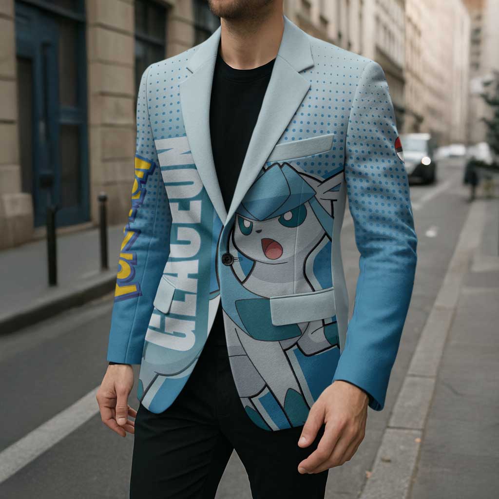 Glaceon from Poké Blazer with Ice Type Ability and Elegant Pose Design - The Mazicc