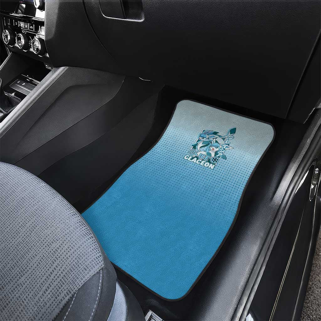 Glaceon from Poké Car Mats with Ice Type Ability and Elegant Pose Design - The Mazicc