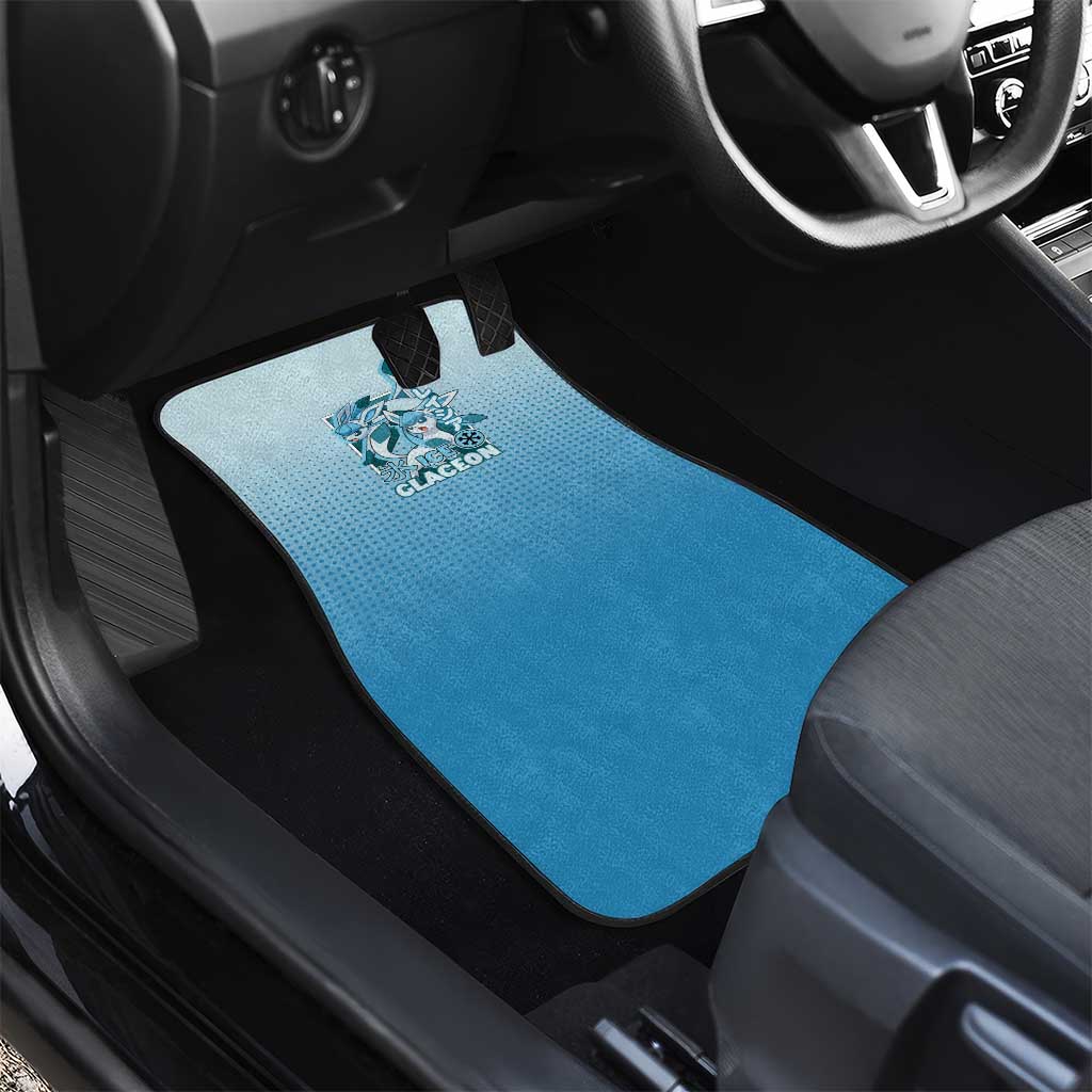 Glaceon from Poké Car Mats with Ice Type Ability and Elegant Pose Design - The Mazicc