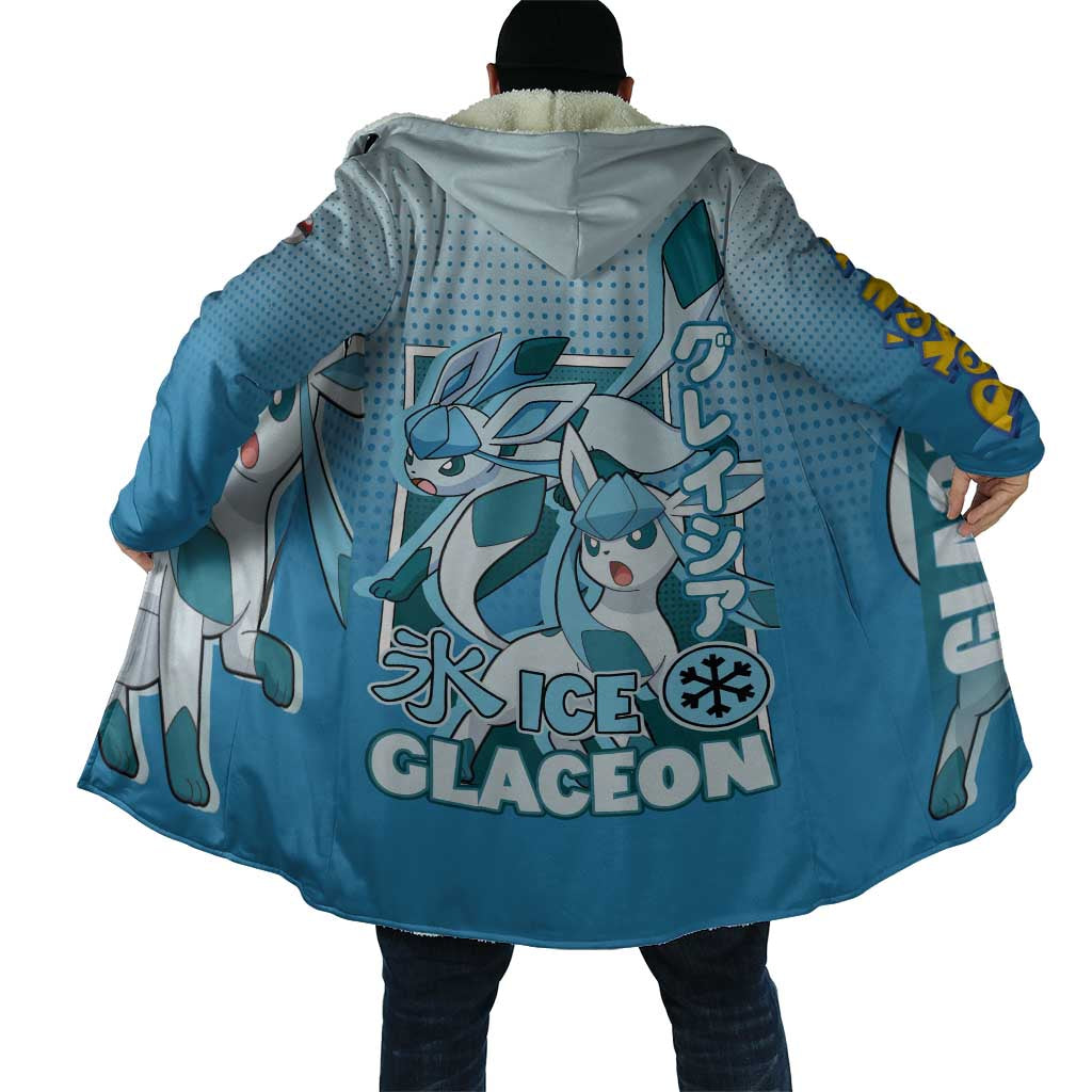 Glaceon from Poké Cloak with Ice Type Ability and Elegant Pose Design - The Mazicc