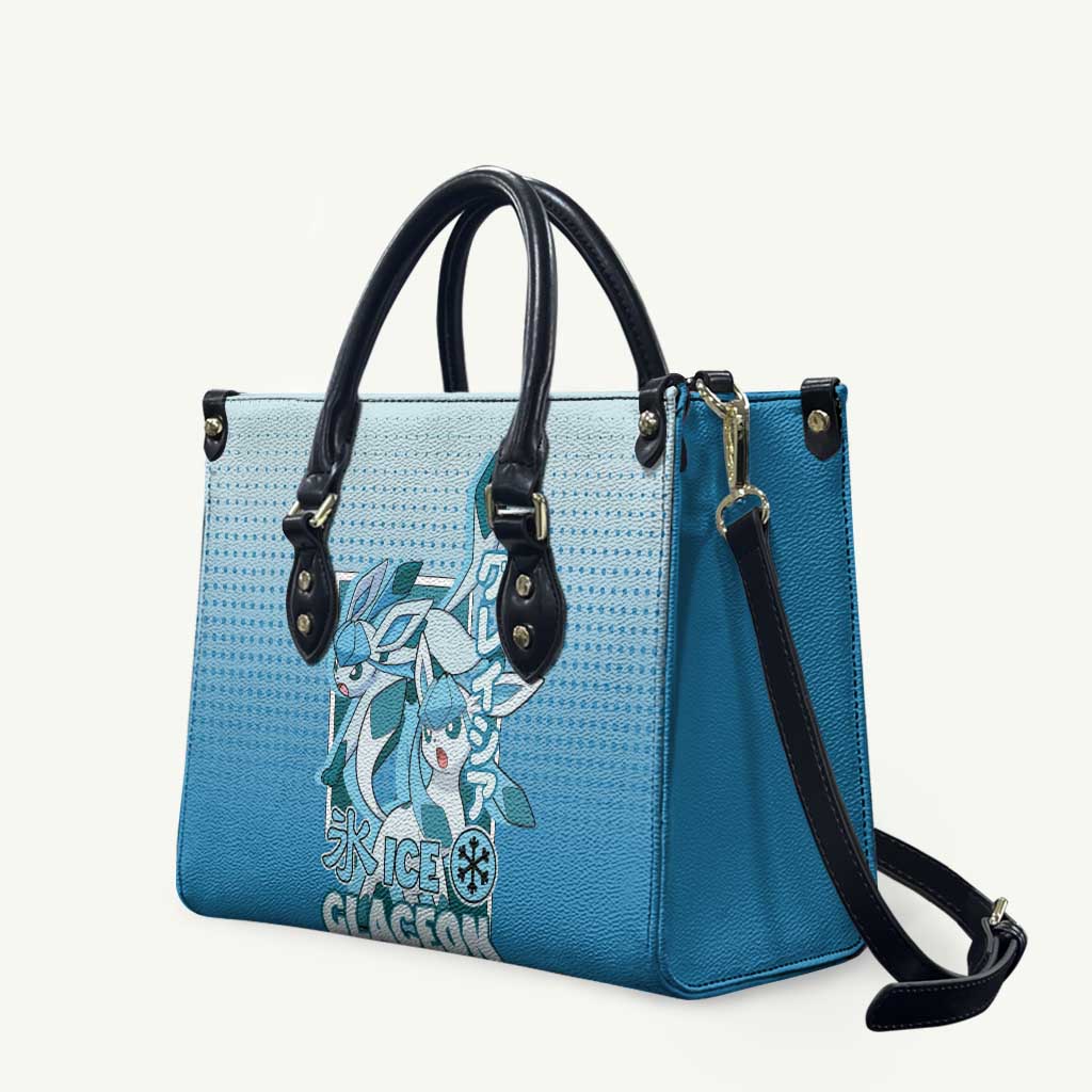 Glaceon from Poké Leather Bag with Ice Type Ability and Elegant Pose Design - The Mazicc