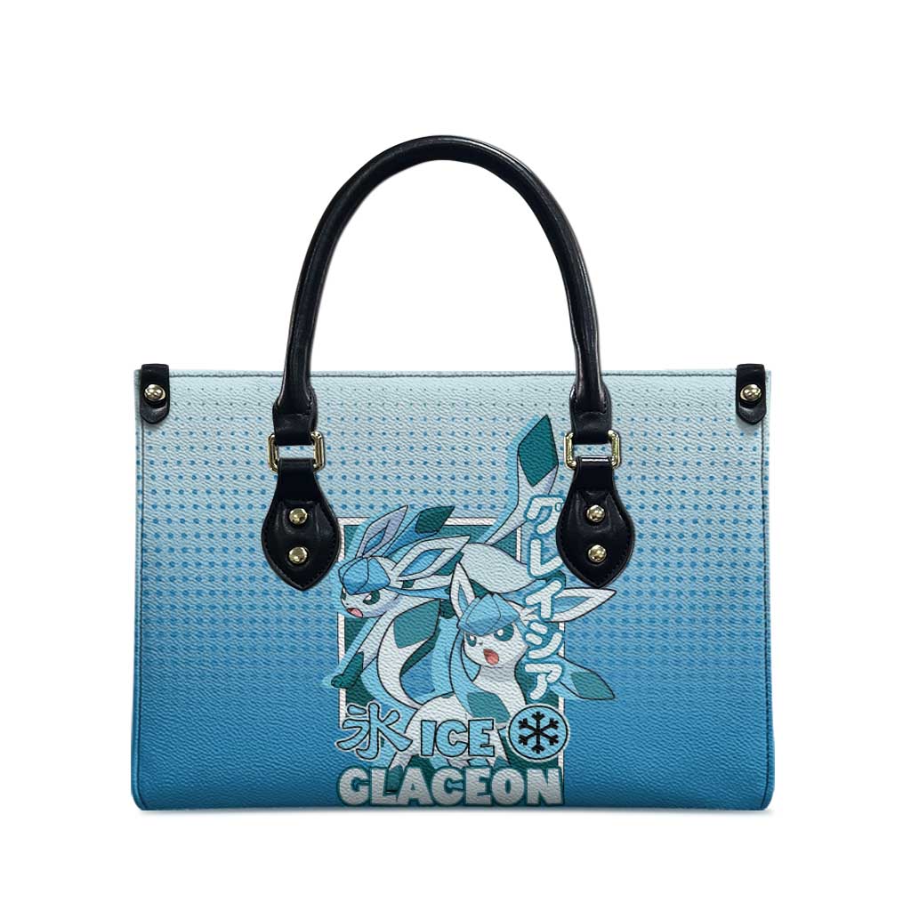 Glaceon from Poké Leather Bag with Ice Type Ability and Elegant Pose Design - The Mazicc