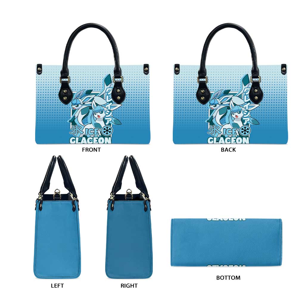 Glaceon from Poké Leather Bag with Ice Type Ability and Elegant Pose Design - The Mazicc