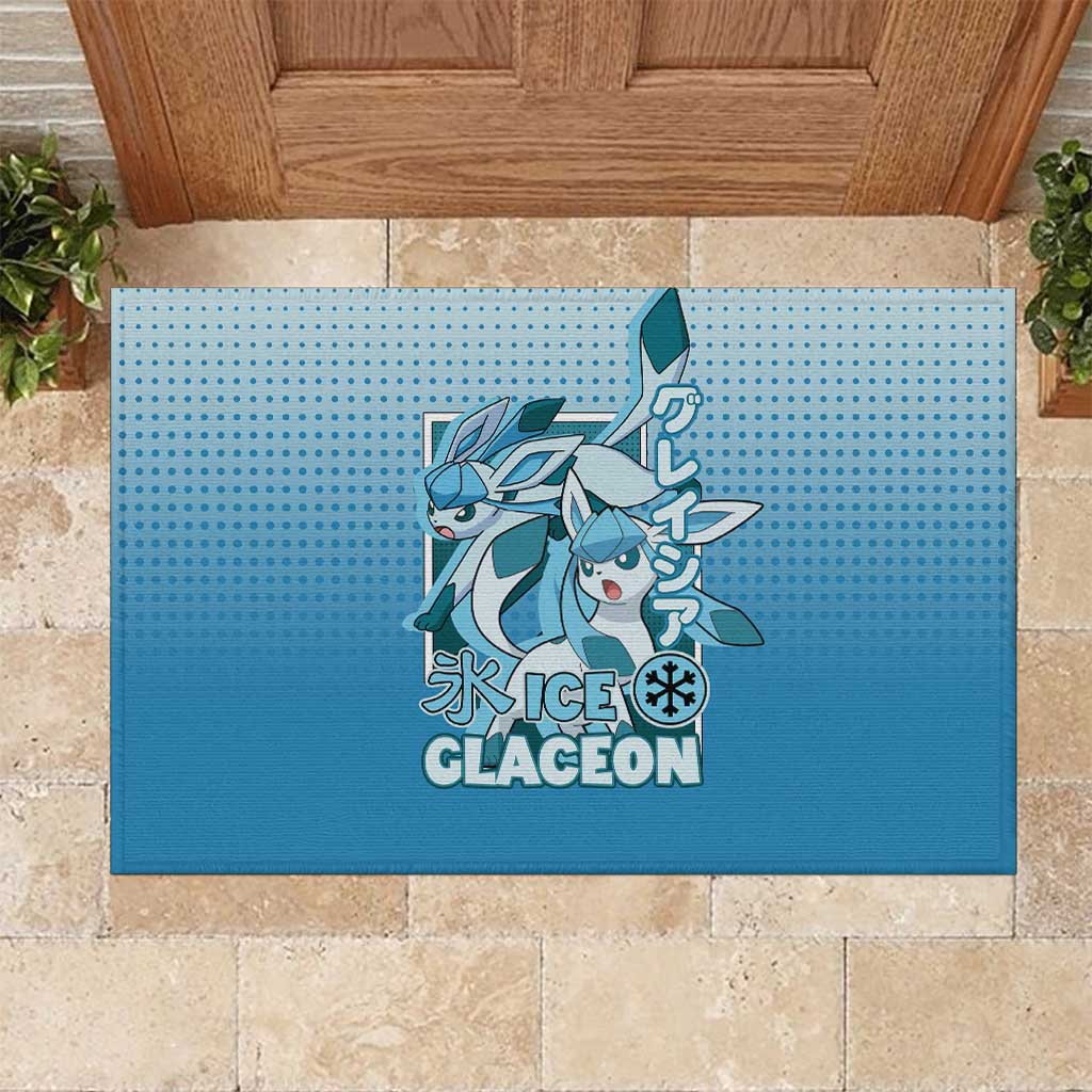 Glaceon from Poké Rubber Doormat with Ice Type Ability and Elegant Pose Design - The Mazicc