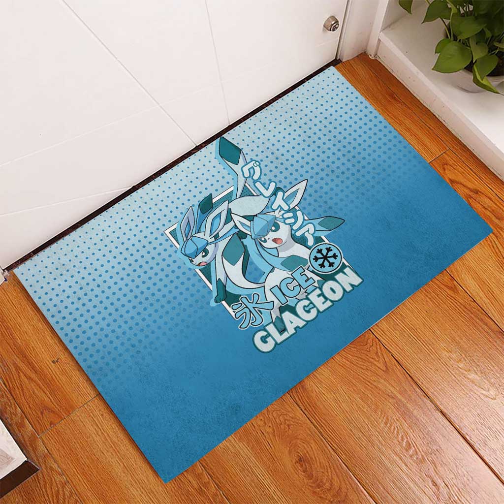 Glaceon from Poké Rubber Doormat with Ice Type Ability and Elegant Pose Design - The Mazicc