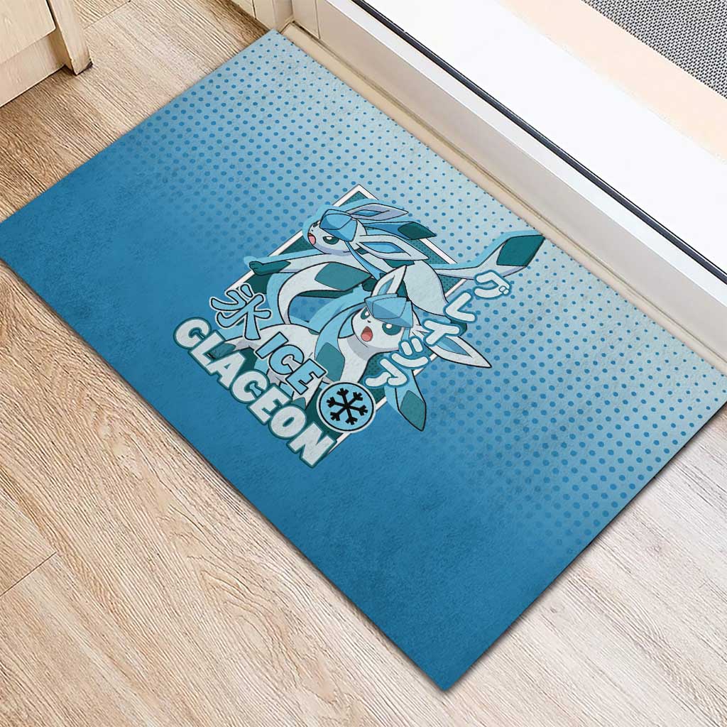 Glaceon from Poké Rubber Doormat with Ice Type Ability and Elegant Pose Design - The Mazicc