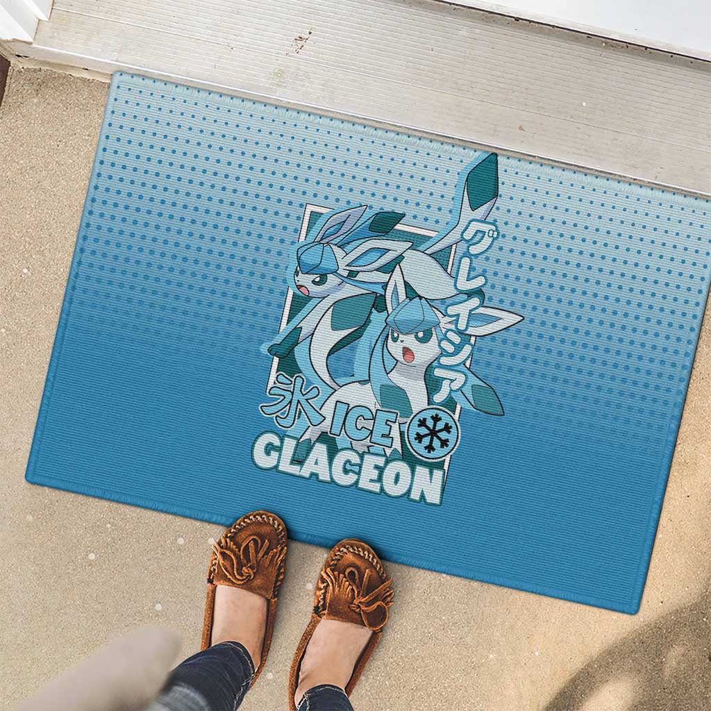 Glaceon from Poké Rubber Doormat with Ice Type Ability and Elegant Pose Design - The Mazicc