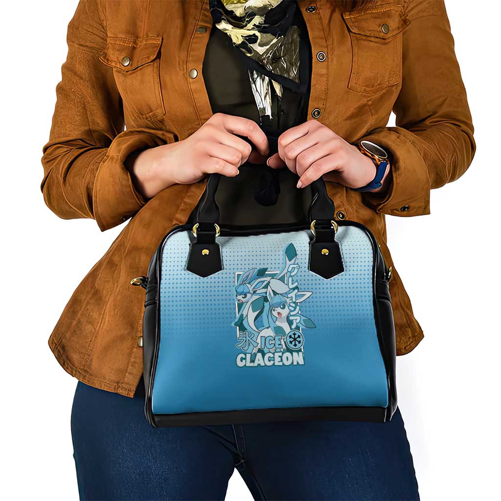 Glaceon from Poké Shoulder Handbag with Ice Type Ability and Elegant Pose Design - The Mazicc