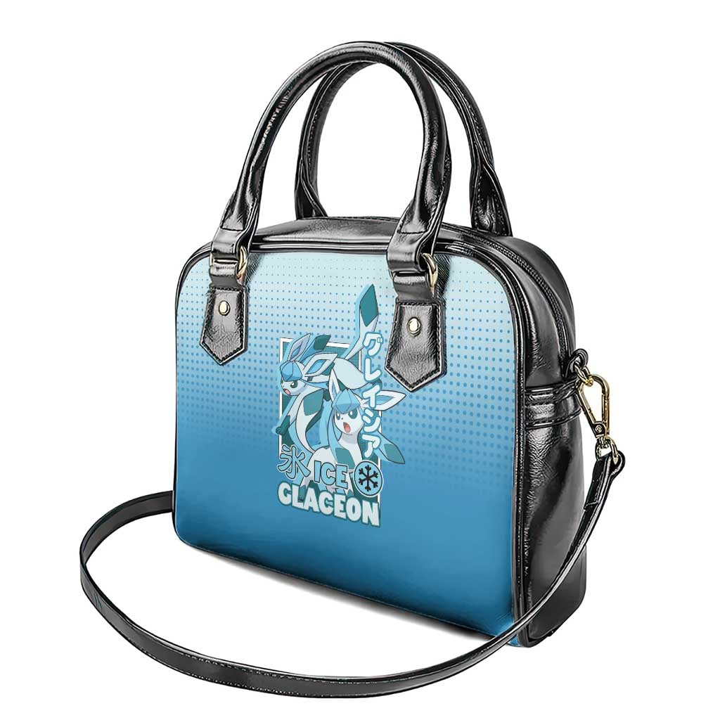 Glaceon from Poké Shoulder Handbag with Ice Type Ability and Elegant Pose Design - The Mazicc