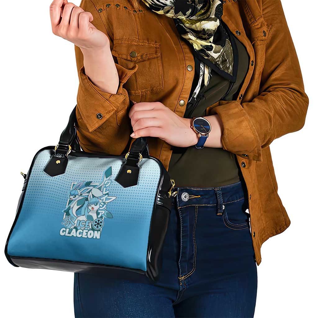 Glaceon from Poké Shoulder Handbag with Ice Type Ability and Elegant Pose Design - The Mazicc