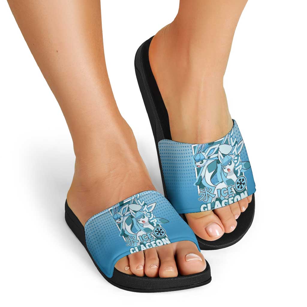 Glaceon from Poké Slide Sandals with Ice Type Ability and Elegant Pose Design - The Mazicc