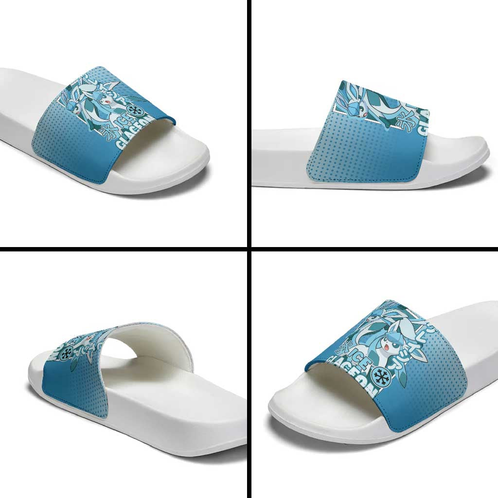 Glaceon from Poké Slide Sandals with Ice Type Ability and Elegant Pose Design - The Mazicc