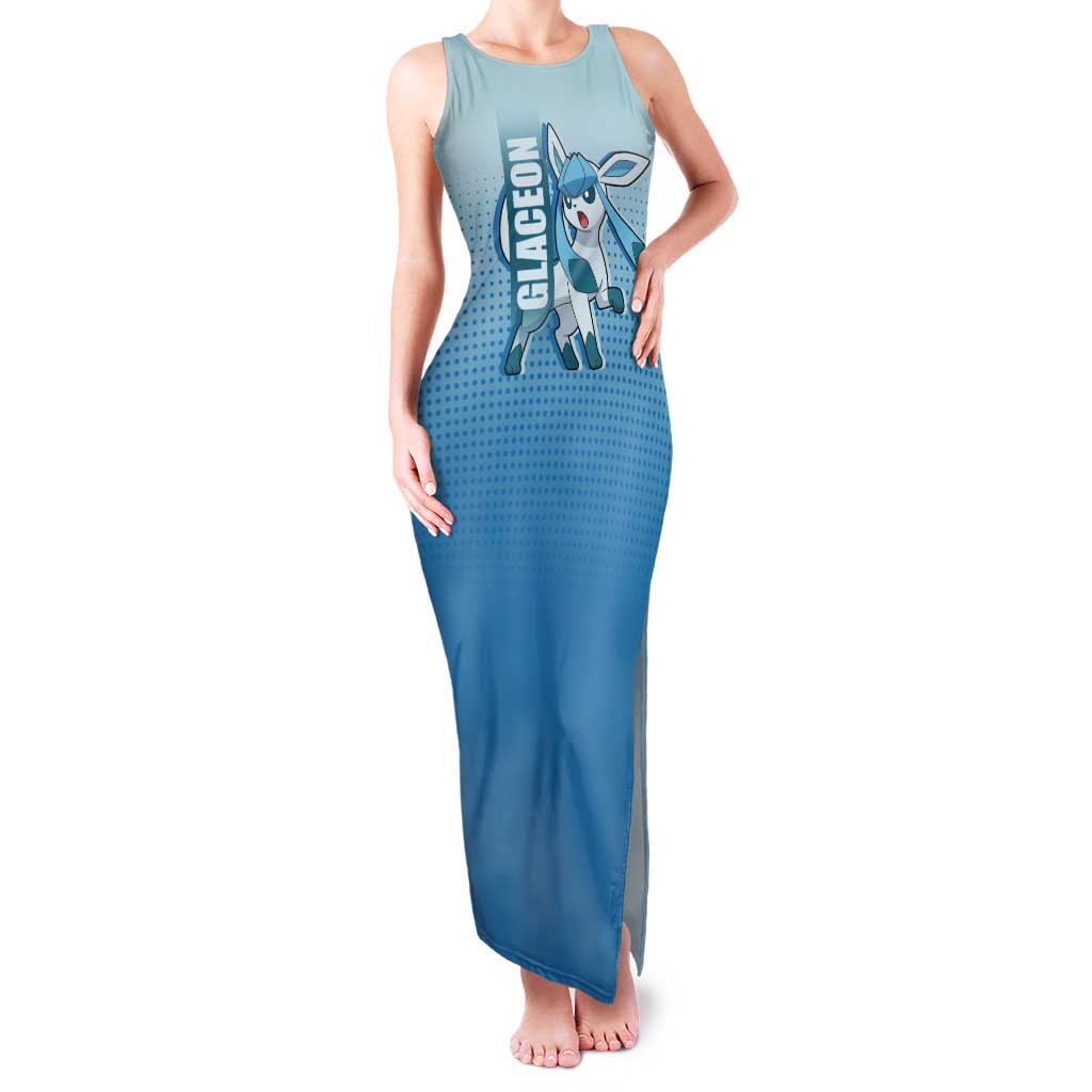 Glaceon from Poké Tank Maxi Dress with Ice Type Ability and Elegant Pose Design - The Mazicc