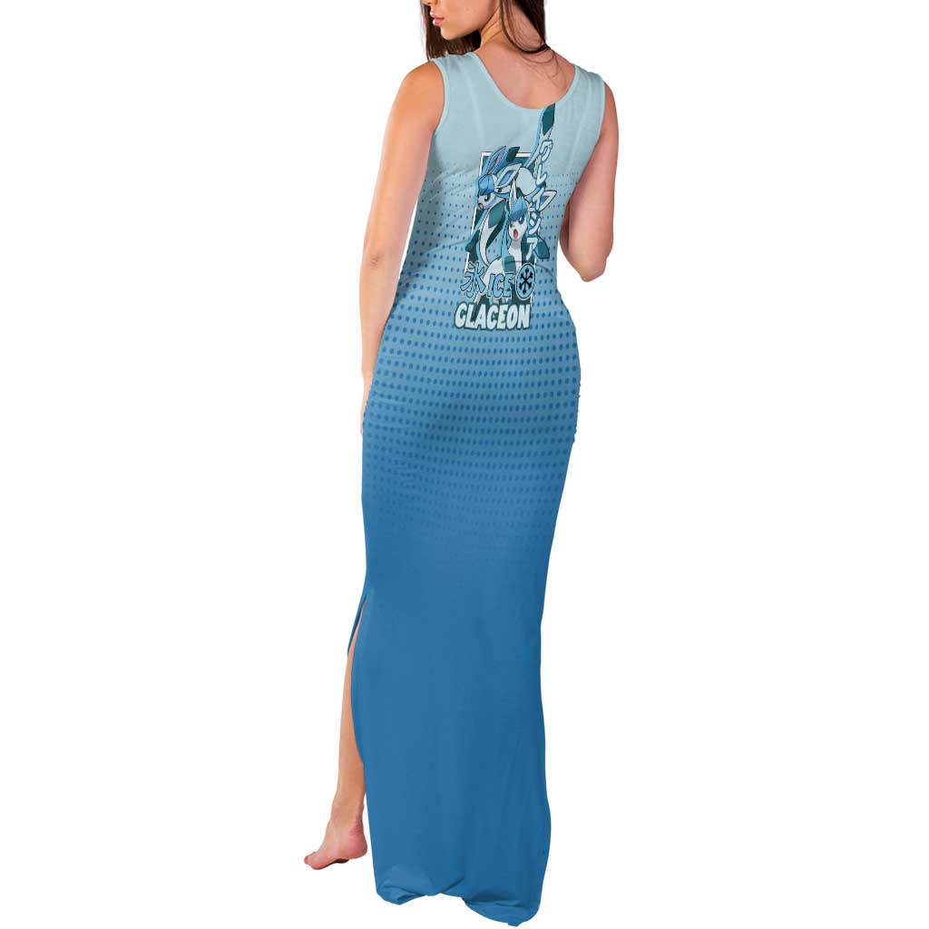 Glaceon from Poké Tank Maxi Dress with Ice Type Ability and Elegant Pose Design - The Mazicc