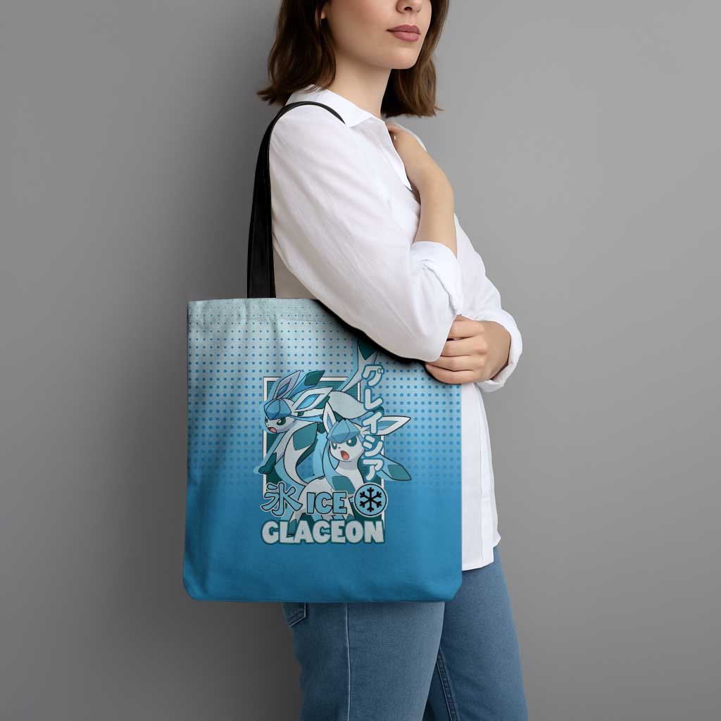 Glaceon from Poké Tote Bag with Ice Type Ability and Elegant Pose Design - The Mazicc