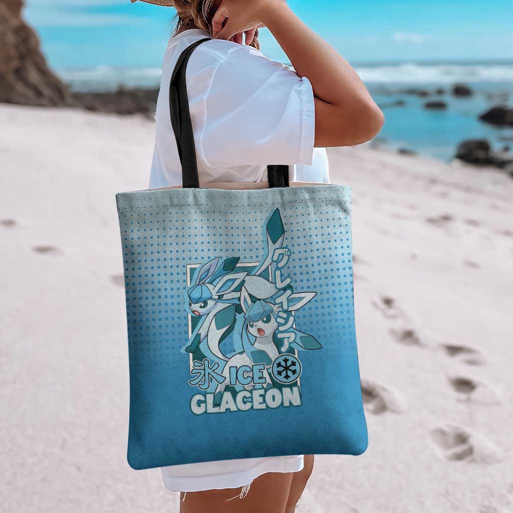 Glaceon from Poké Tote Bag with Ice Type Ability and Elegant Pose Design - The Mazicc