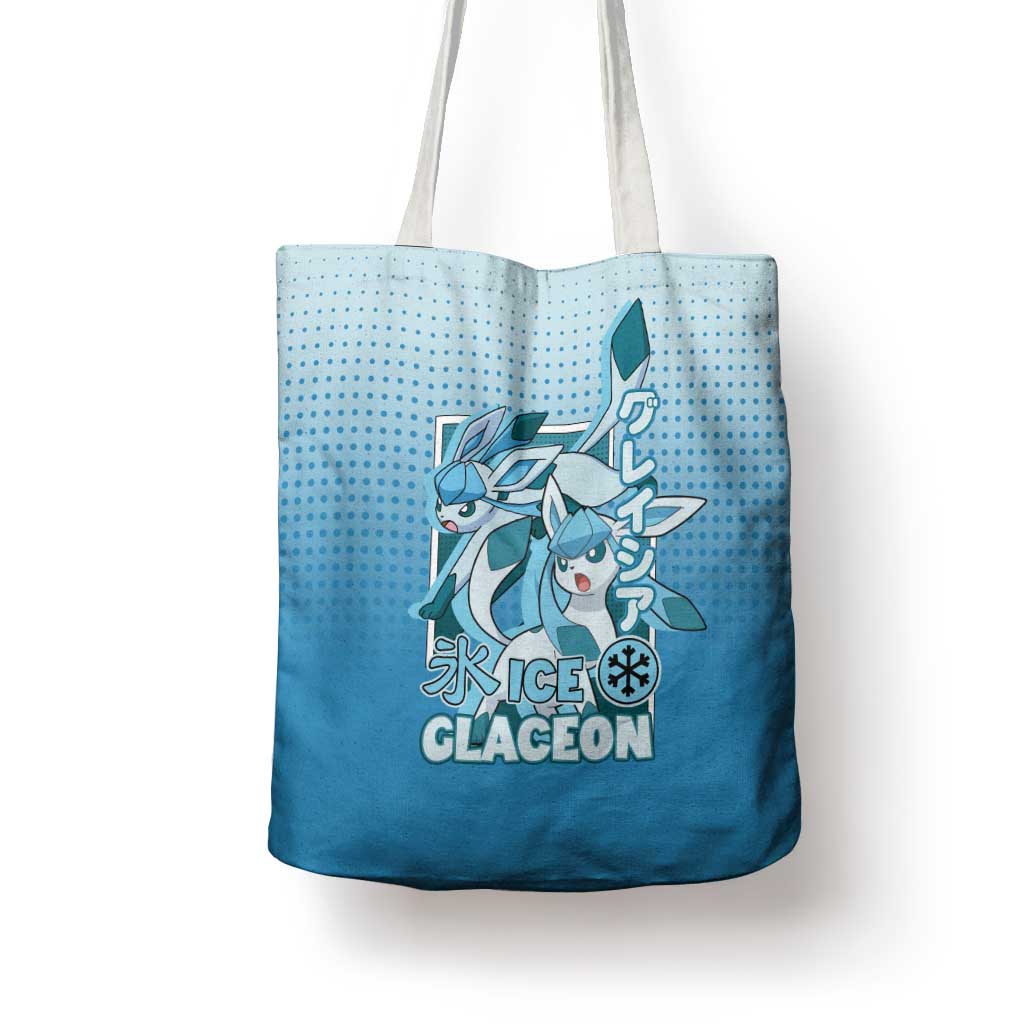 Glaceon from Poké Tote Bag with Ice Type Ability and Elegant Pose Design - The Mazicc