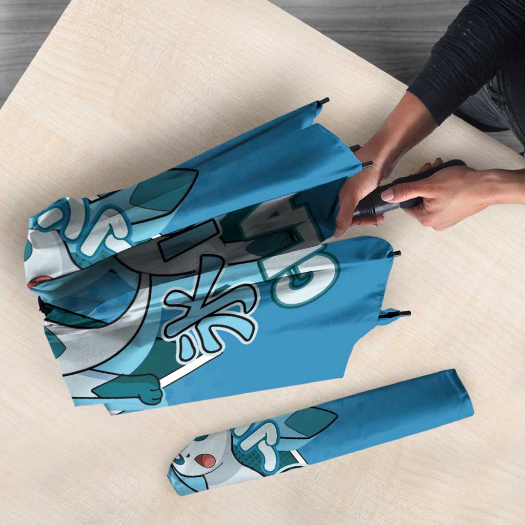 Glaceon from Poké Umbrella with Ice Type Ability and Elegant Pose Design - The Mazicc