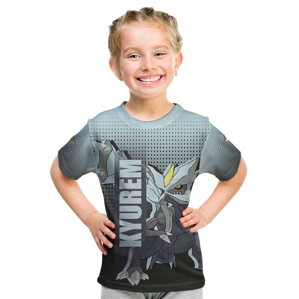 Kyurem from Poké Kid T Shirt with Ice Type Ability and Powerful Battle Pose Design - The Mazicc