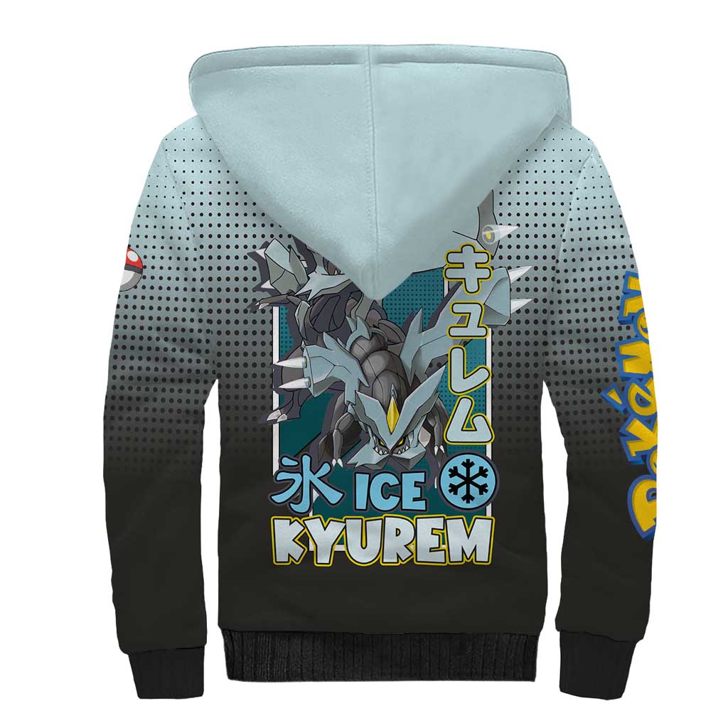 Kyurem from Poké Sherpa Hoodie with Ice Type Ability and Powerful Battle Pose Design - The Mazicc