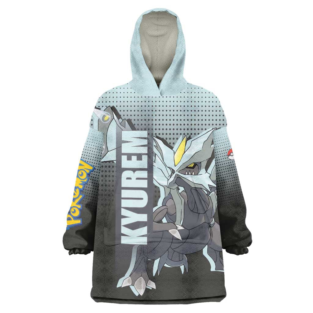 Kyurem from Poké Wearable Blanket Hoodie with Ice Type Ability and Powerful Battle Pose Design - The Mazicc