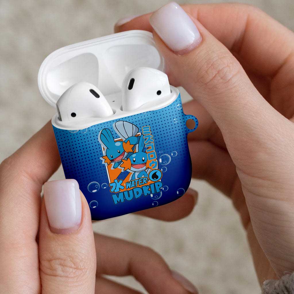 Mudkip from Poké AirPods Case with Water Type Ability and Playful Pose Design - The Mazicc