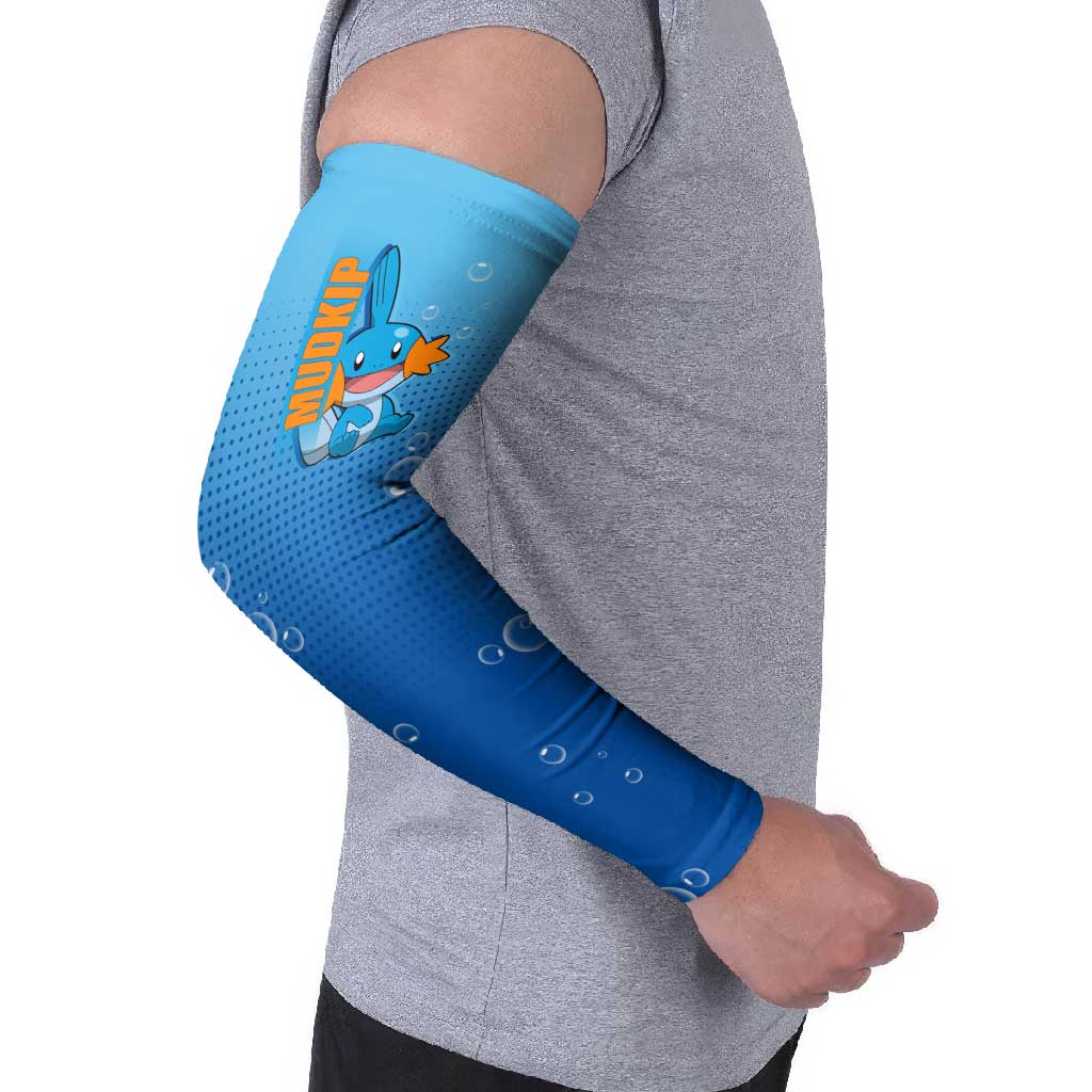 Mudkip from Poké Arm Sleeves with Water Type Ability and Playful Pose Design - The Mazicc