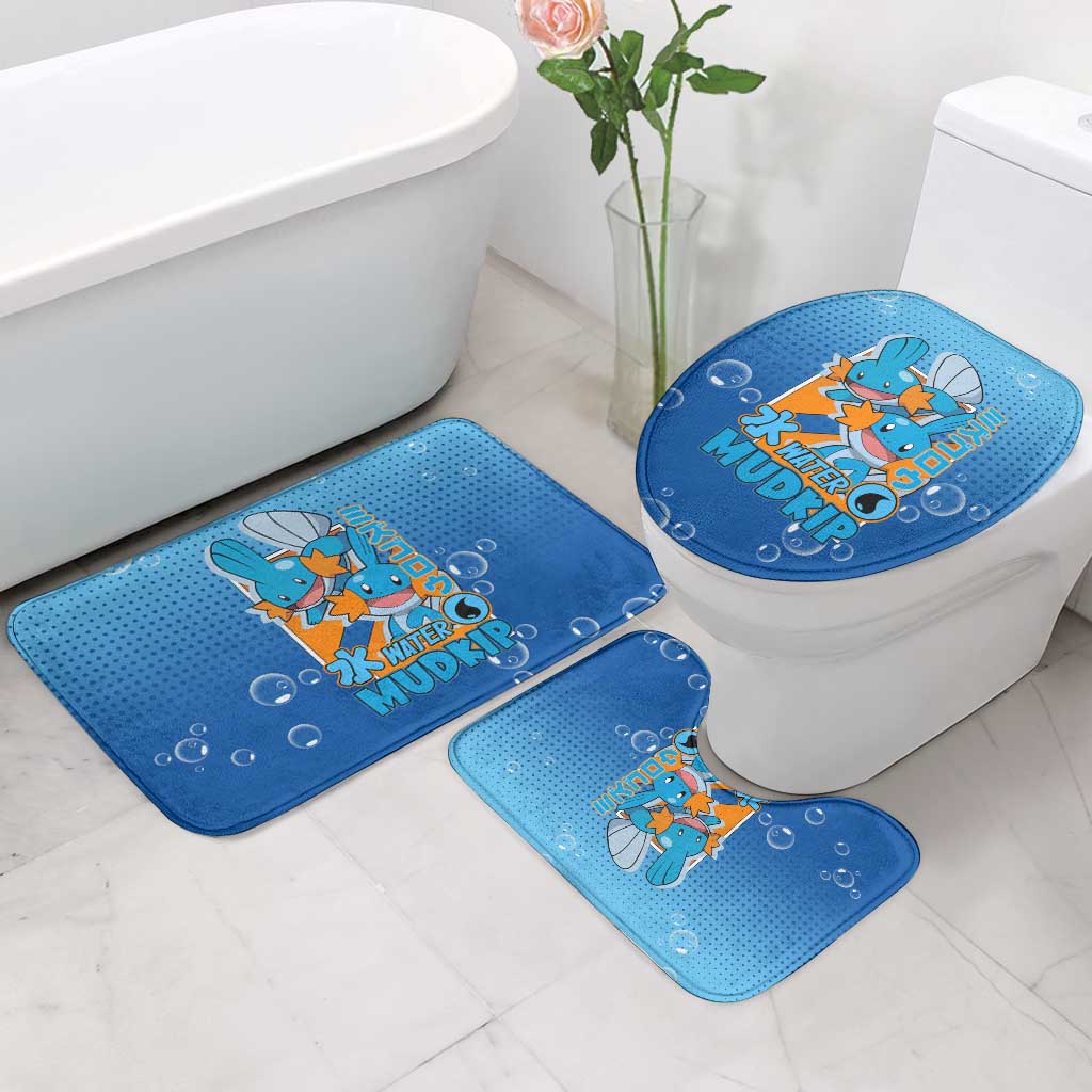 Mudkip from Poké Bathroom Set with Water Type Ability and Playful Pose Design - The Mazicc