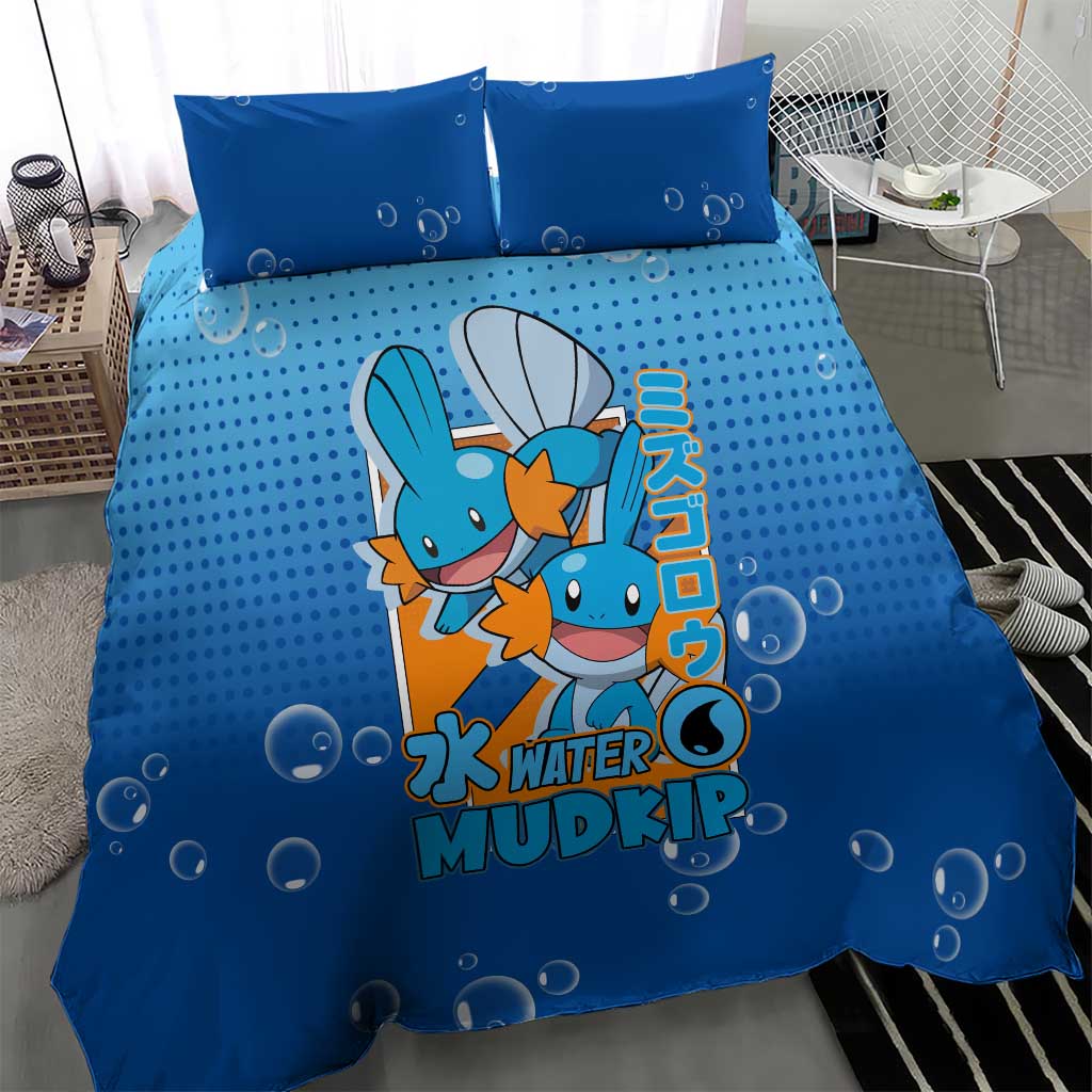 Mudkip from Poké Bedding Set with Water Type Ability and Playful Pose Design - The Mazicc