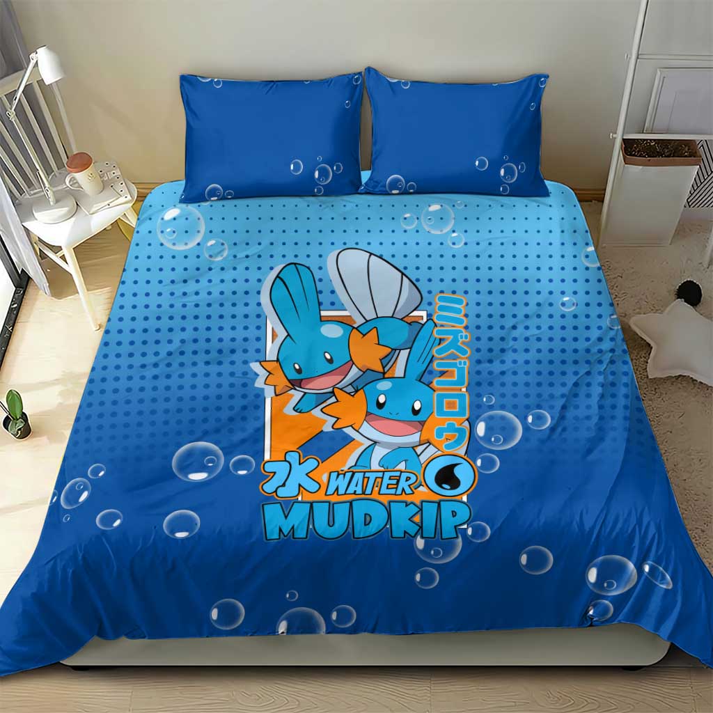 Mudkip from Poké Bedding Set with Water Type Ability and Playful Pose Design - The Mazicc