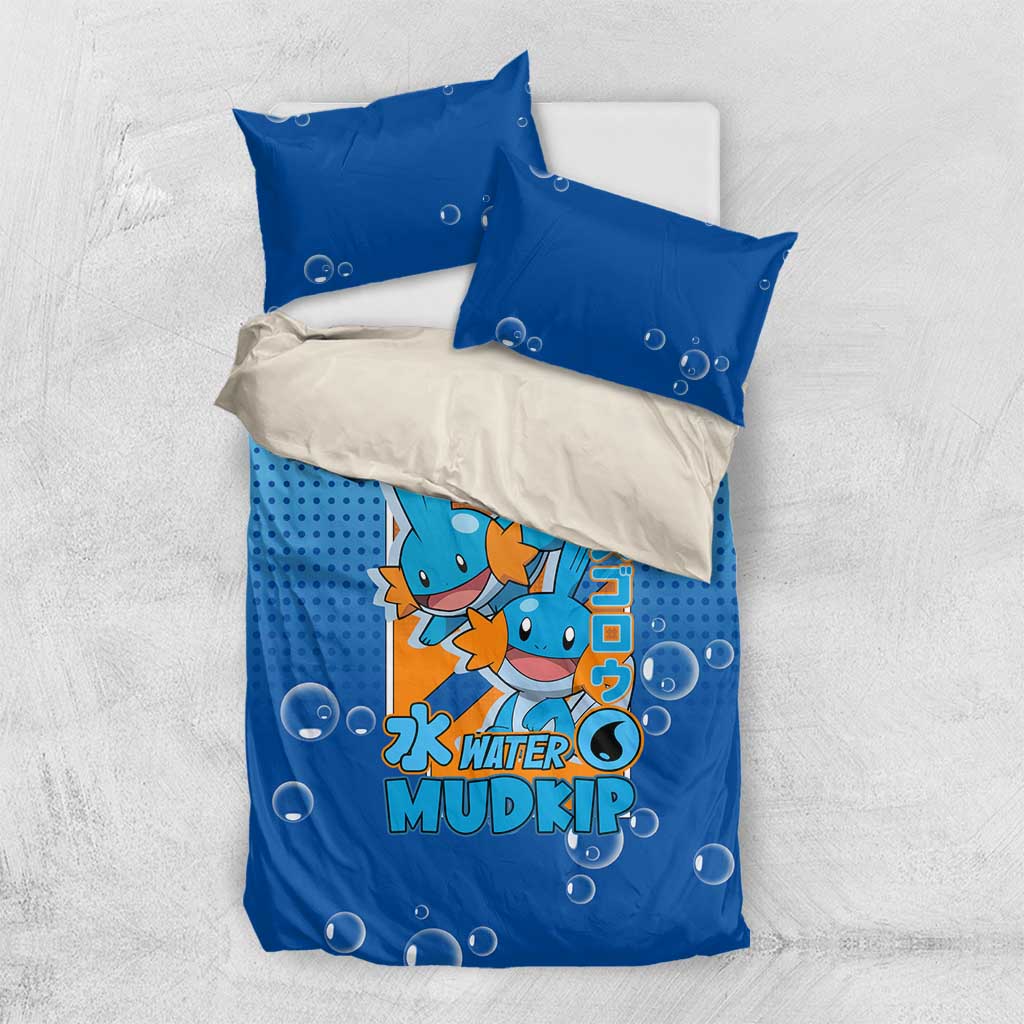 Mudkip from Poké Bedding Set with Water Type Ability and Playful Pose Design - The Mazicc