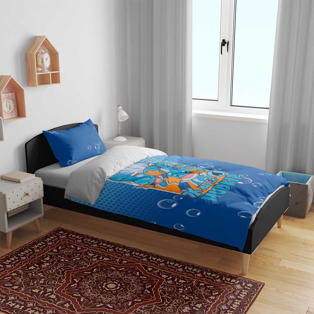 Mudkip from Poké Bedding Set with Water Type Ability and Playful Pose Design - The Mazicc