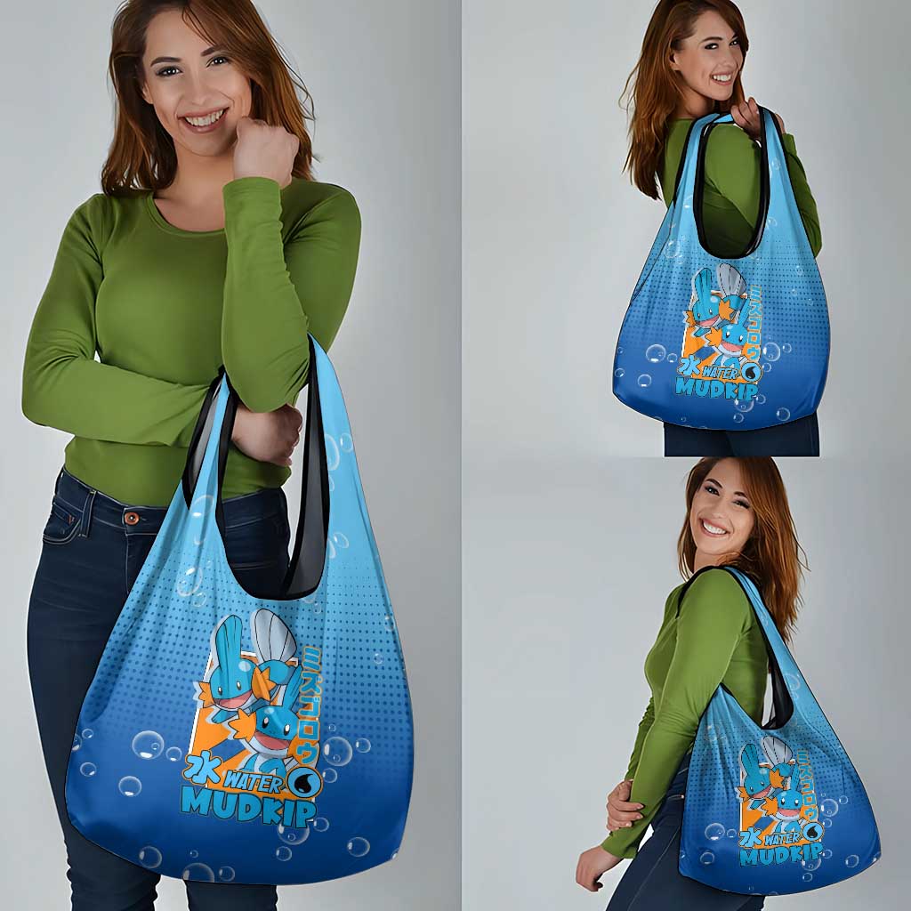 Mudkip from Poké Grocery Bag with Water Type Ability and Playful Pose Design - The Mazicc