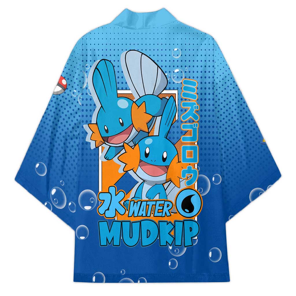 Mudkip from Poké Kimono with Water Type Ability and Playful Pose Design - The Mazicc