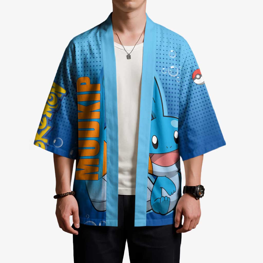 Mudkip from Poké Kimono with Water Type Ability and Playful Pose Design - The Mazicc