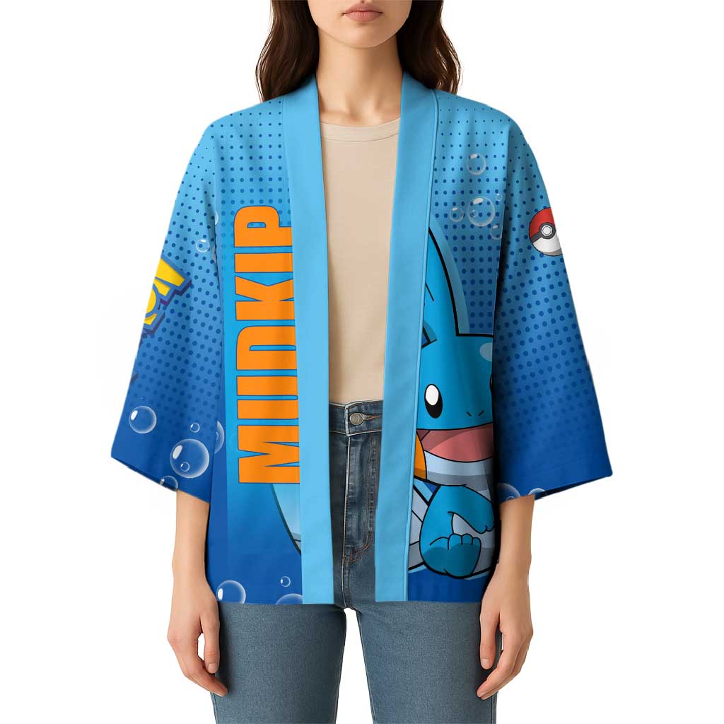 Mudkip from Poké Kimono with Water Type Ability and Playful Pose Design - The Mazicc