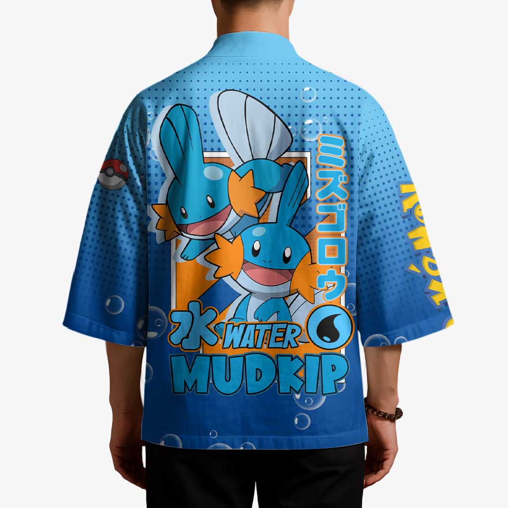 Mudkip from Poké Kimono with Water Type Ability and Playful Pose Design - The Mazicc