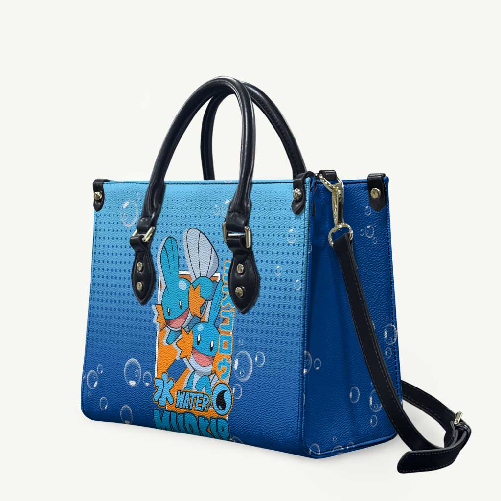 Mudkip from Poké Leather Bag with Water Type Ability and Playful Pose Design - The Mazicc
