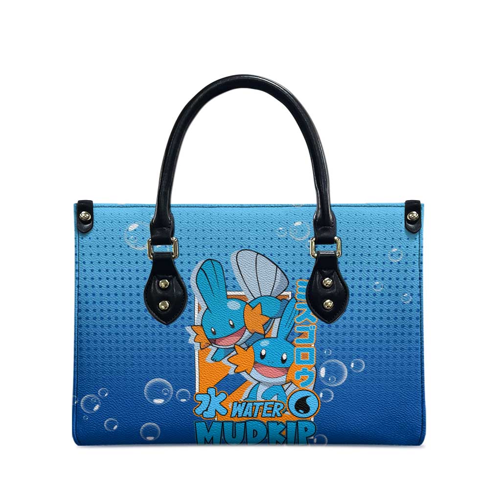 Mudkip from Poké Leather Bag with Water Type Ability and Playful Pose Design - The Mazicc