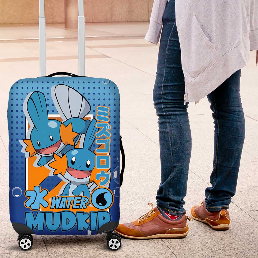 Mudkip from Poké Luggage Cover with Water Type Ability and Playful Pose Design - The Mazicc