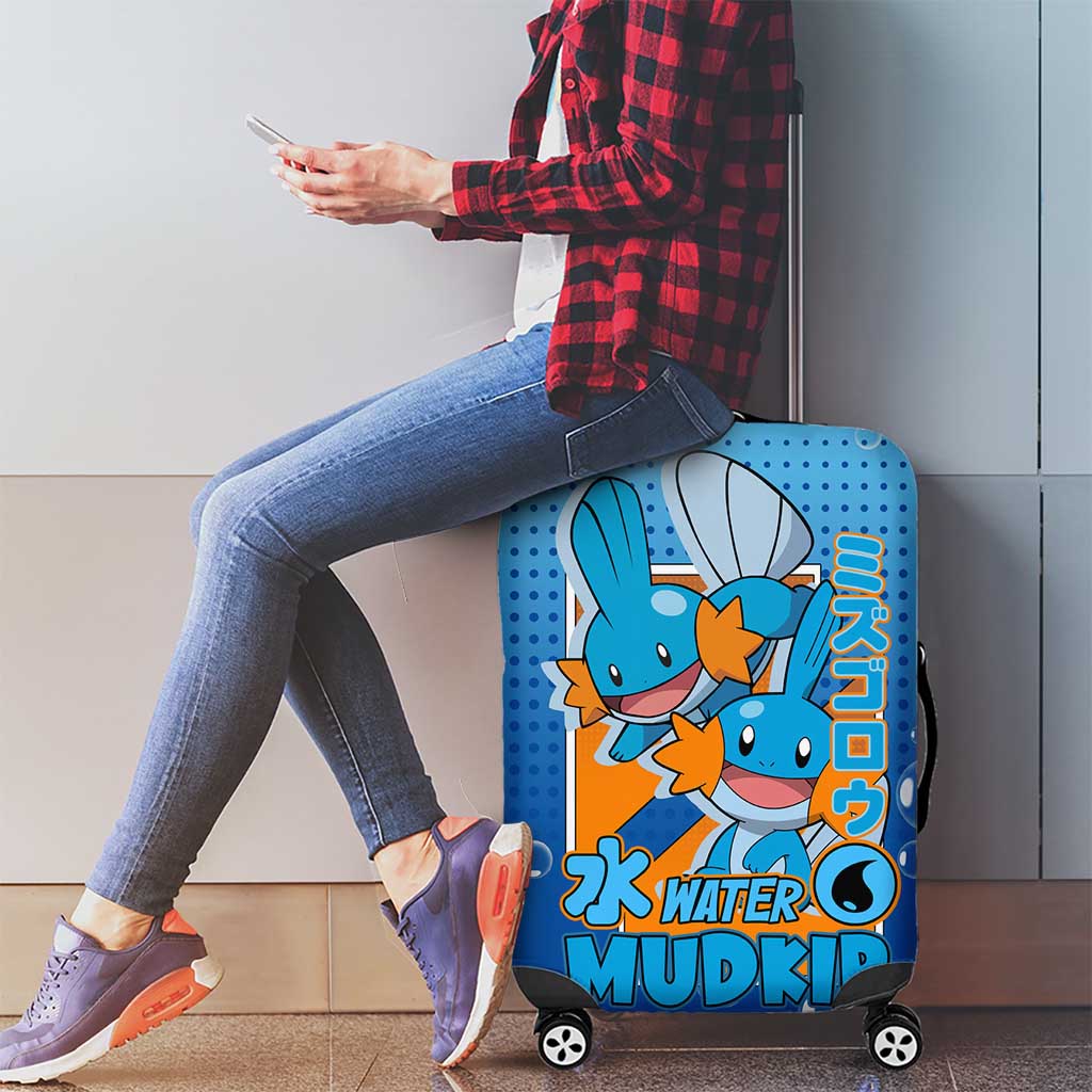 Mudkip from Poké Luggage Cover with Water Type Ability and Playful Pose Design - The Mazicc