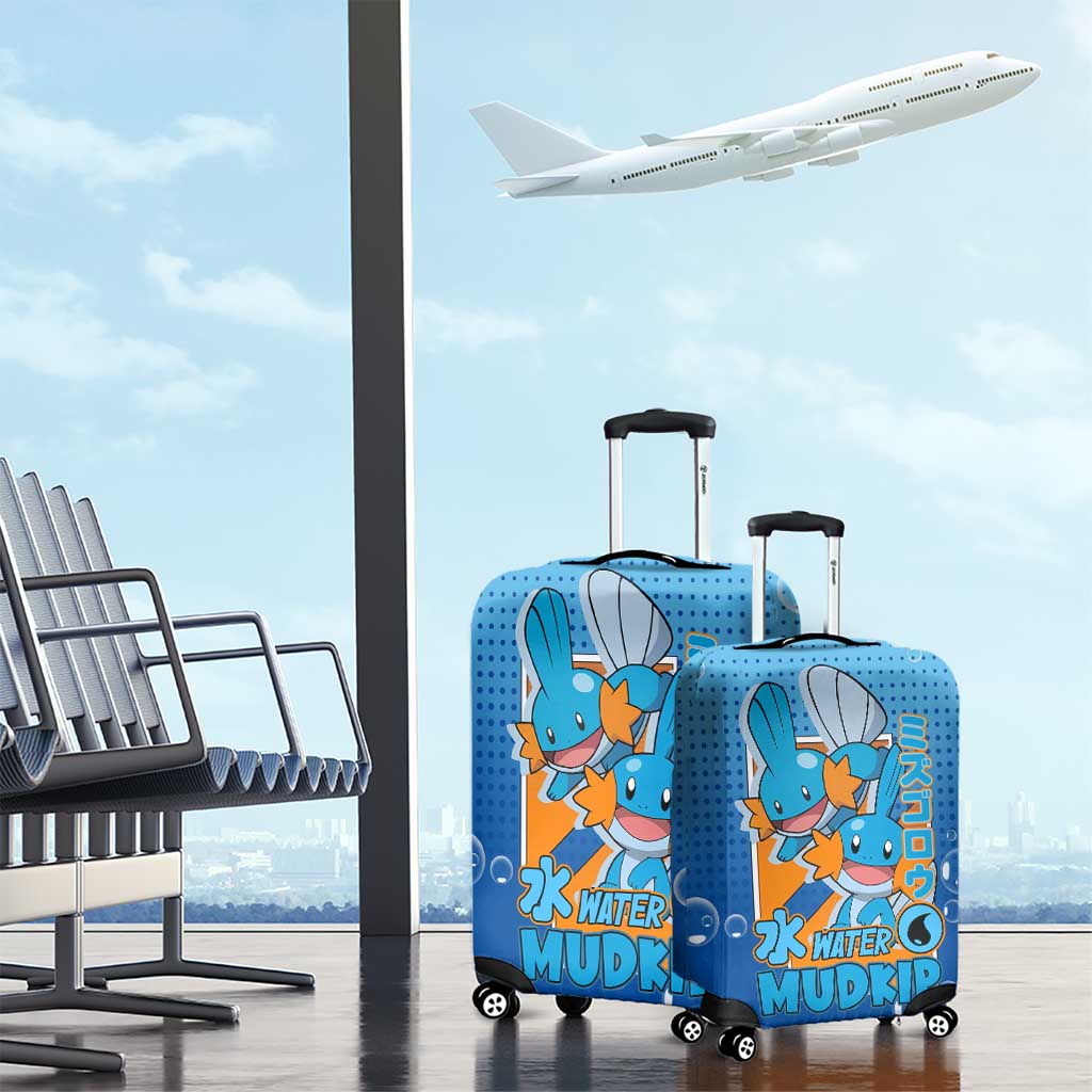 Mudkip from Poké Luggage Cover with Water Type Ability and Playful Pose Design - The Mazicc