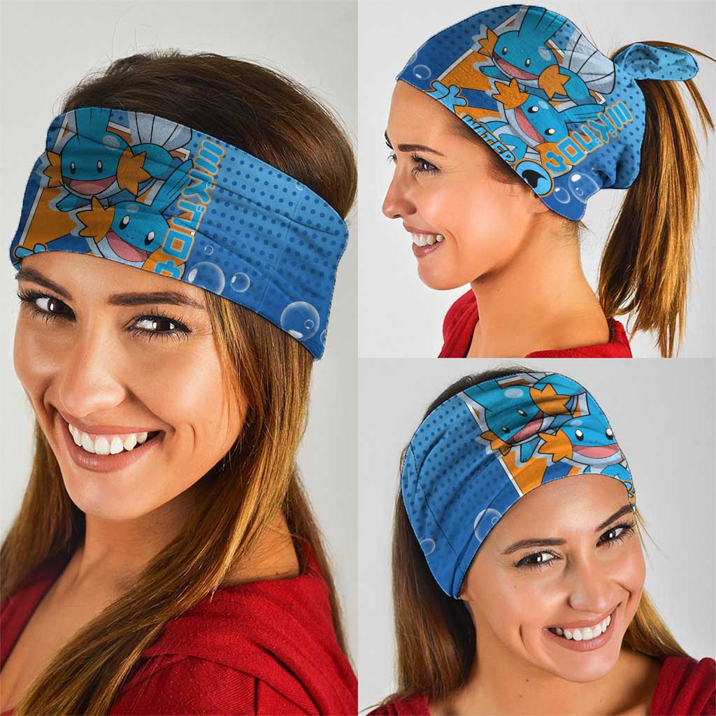 Mudkip from Poké Neck Gaiter with Water Type Ability and Playful Pose Design - The Mazicc