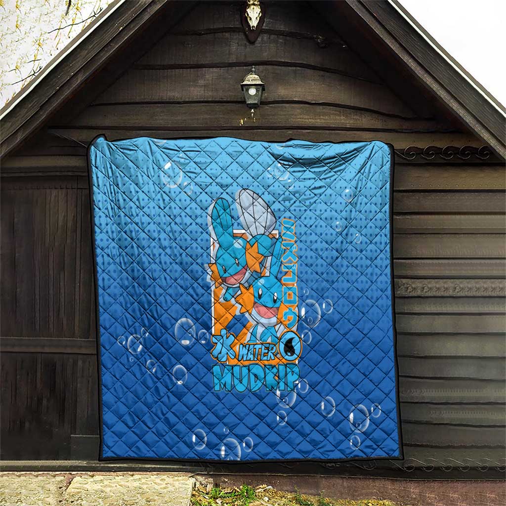Mudkip from Poké Quilt with Water Type Ability and Playful Pose Design - The Mazicc