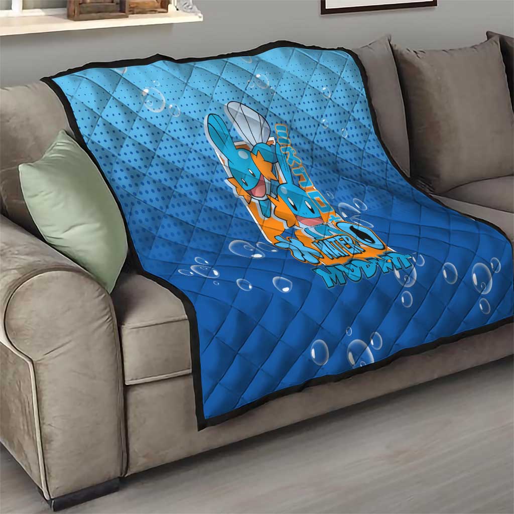Mudkip from Poké Quilt with Water Type Ability and Playful Pose Design - The Mazicc