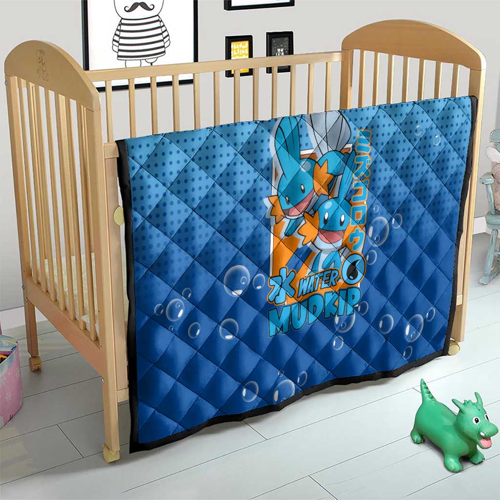 Mudkip from Poké Quilt with Water Type Ability and Playful Pose Design - The Mazicc