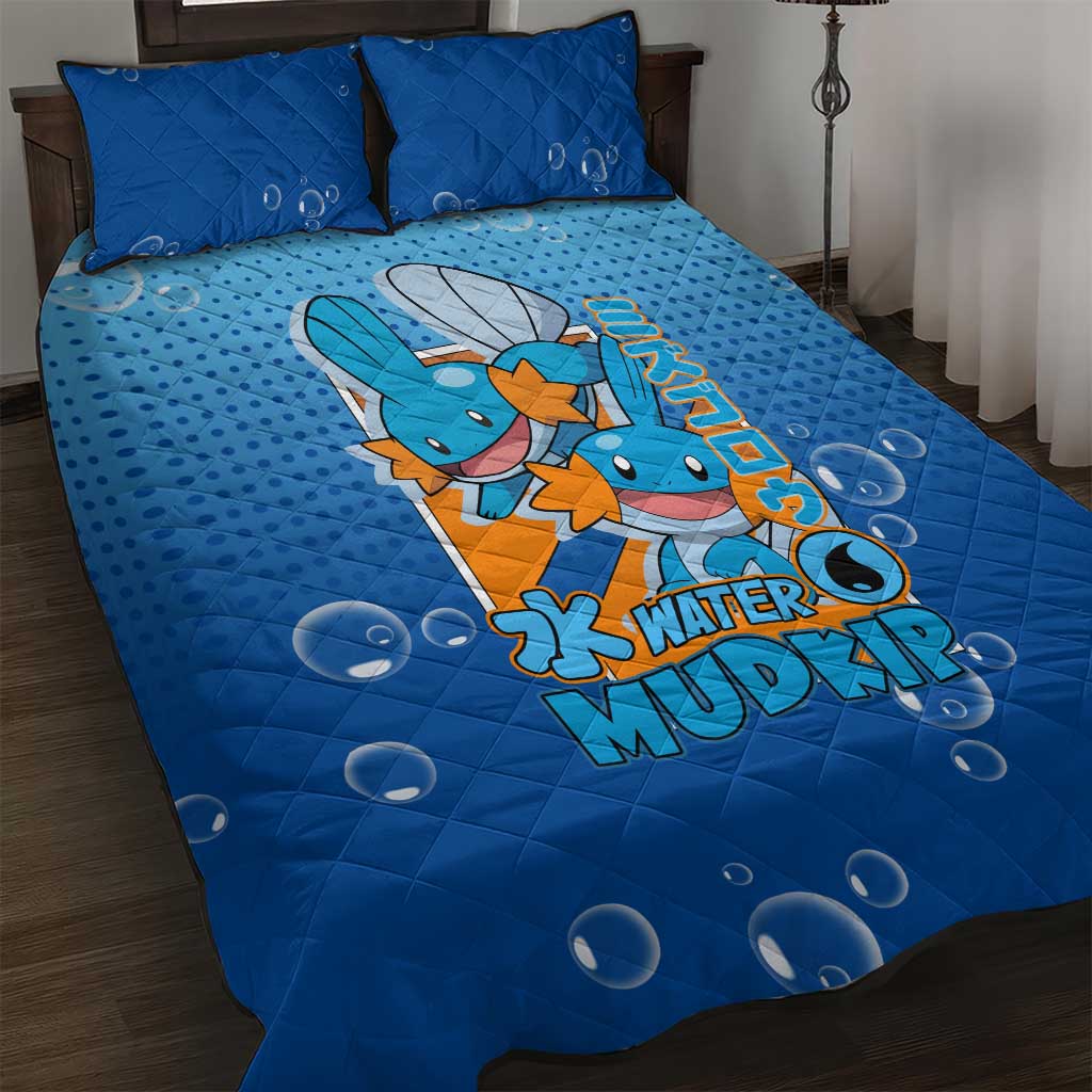 Mudkip from Poké Quilt Bed Set with Water Type Ability and Playful Pose Design - The Mazicc